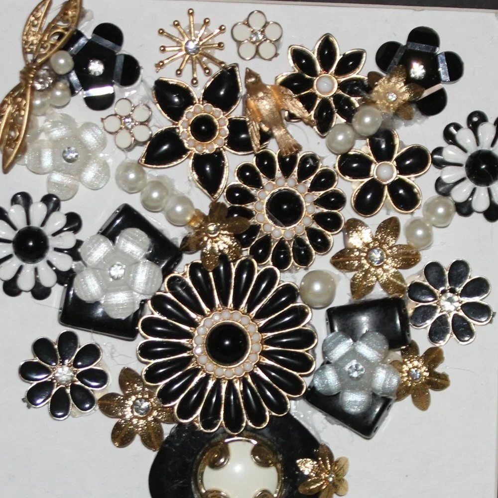 Original Framed Collage Jewelry Art Wall Decor